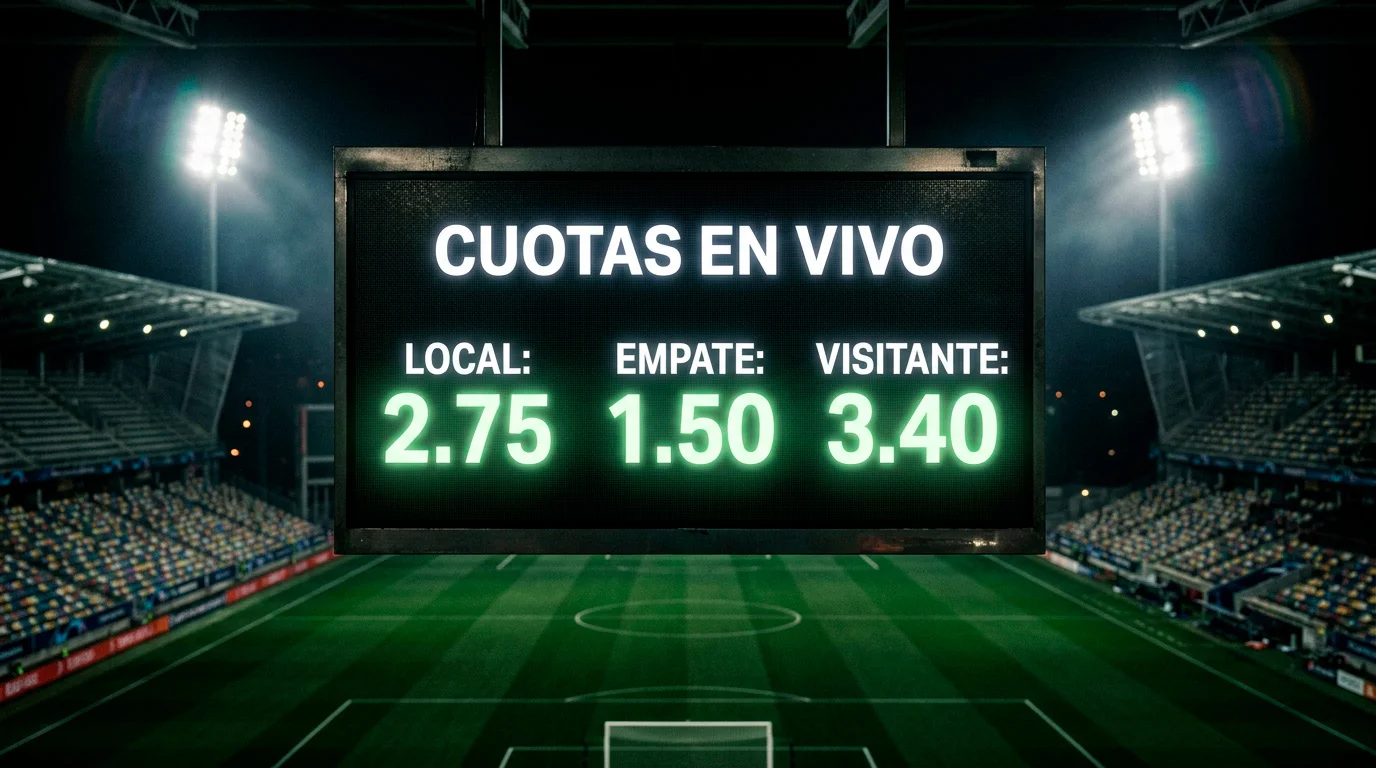 Cuotas de fútbol explicadas con formatos decimales, fraccionarios y americanos